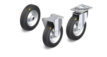 RD tweecomponenten massief rubberen wielen 'Blickle Comfort'